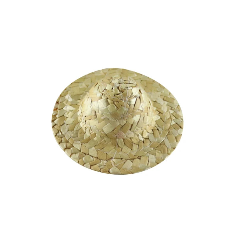 3 шт./компл. мини-кукла соломенная шляпа летняя игра одевание подарок ювелирные