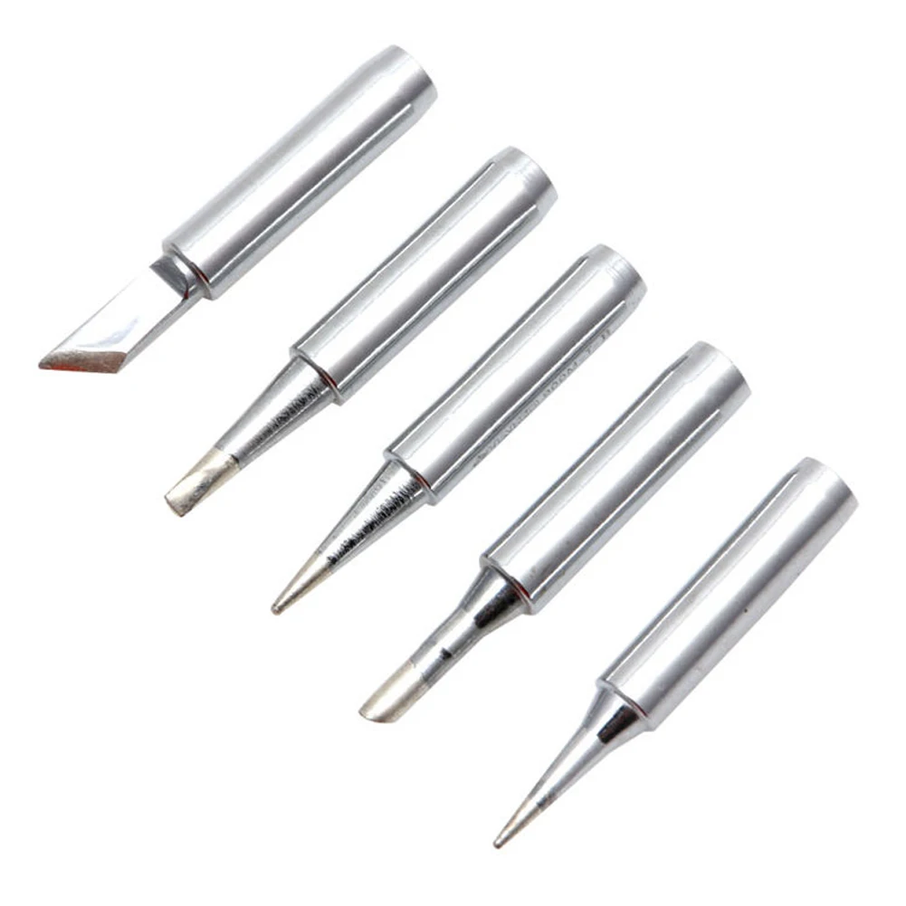 

5pcs/lot 900M-T Pure Copper Soldering Iron Tip Lead-free Solder Tips Welding Head BGA Soldering Tools Branding Iron