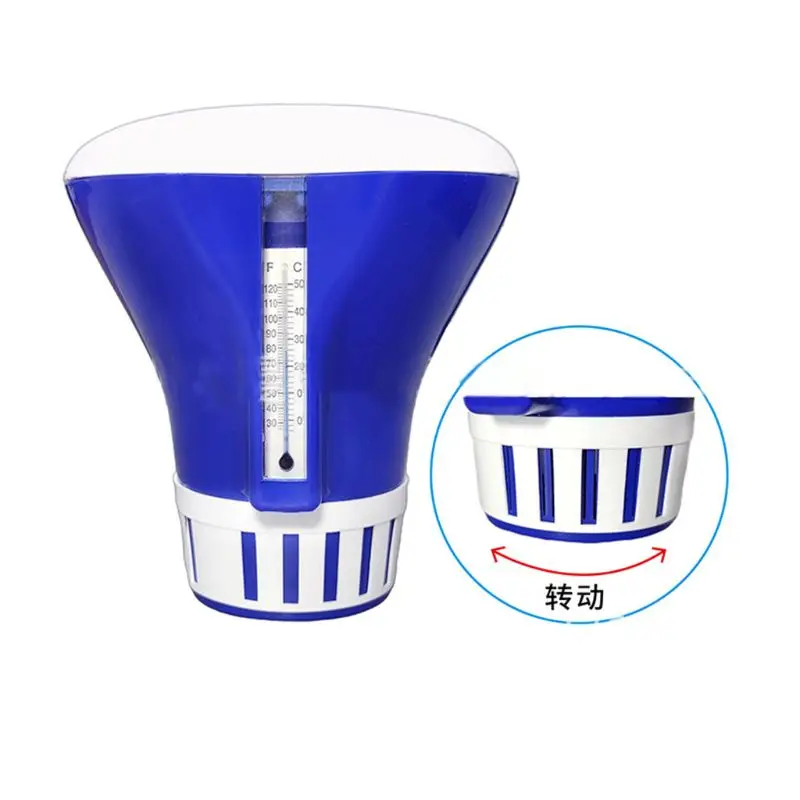 

Swimming Pool Floating Automatic Sterilizer Dispenser with Thermometer Chlorine