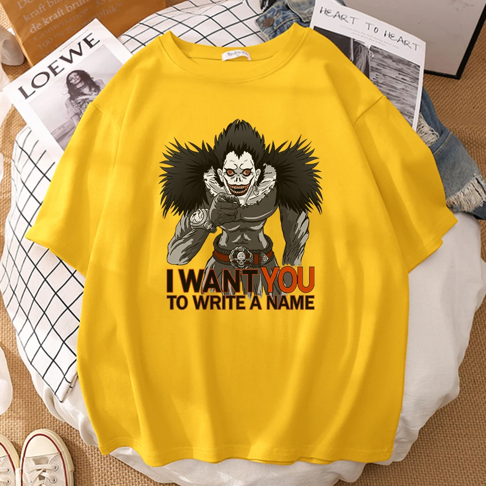 Обувь для косплея Аниме тетрадь смерти футболка я хочу чтобы вы написать имя T