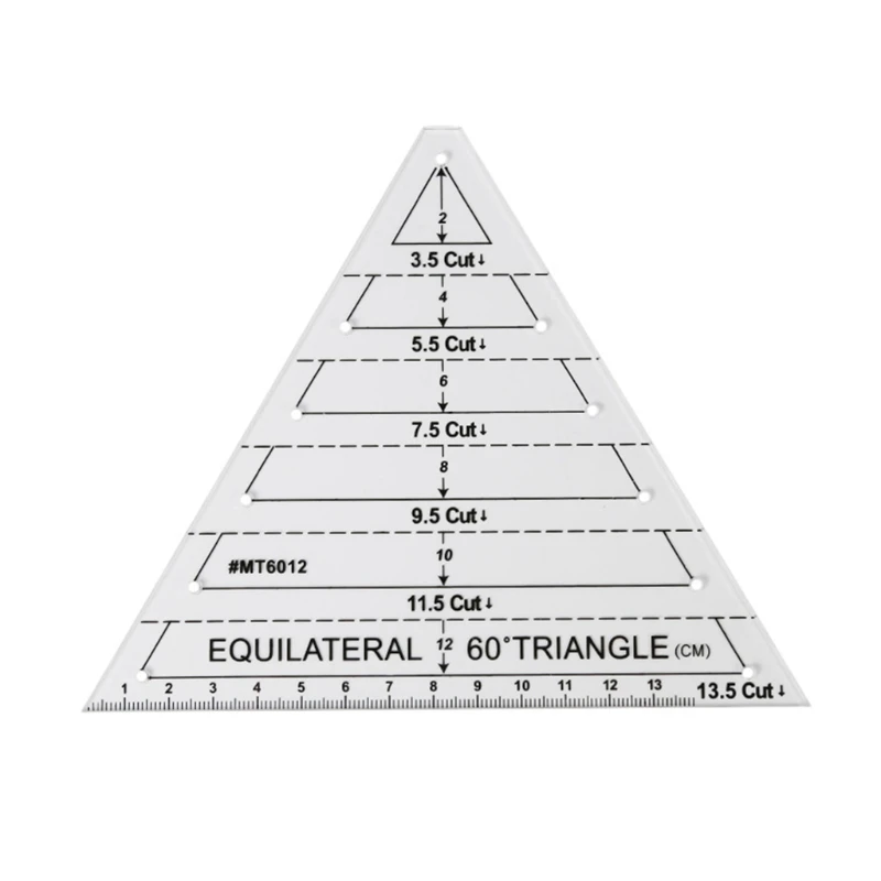 Прозрачная линейка для квилтинга шитья лоскутного шаблон измерений