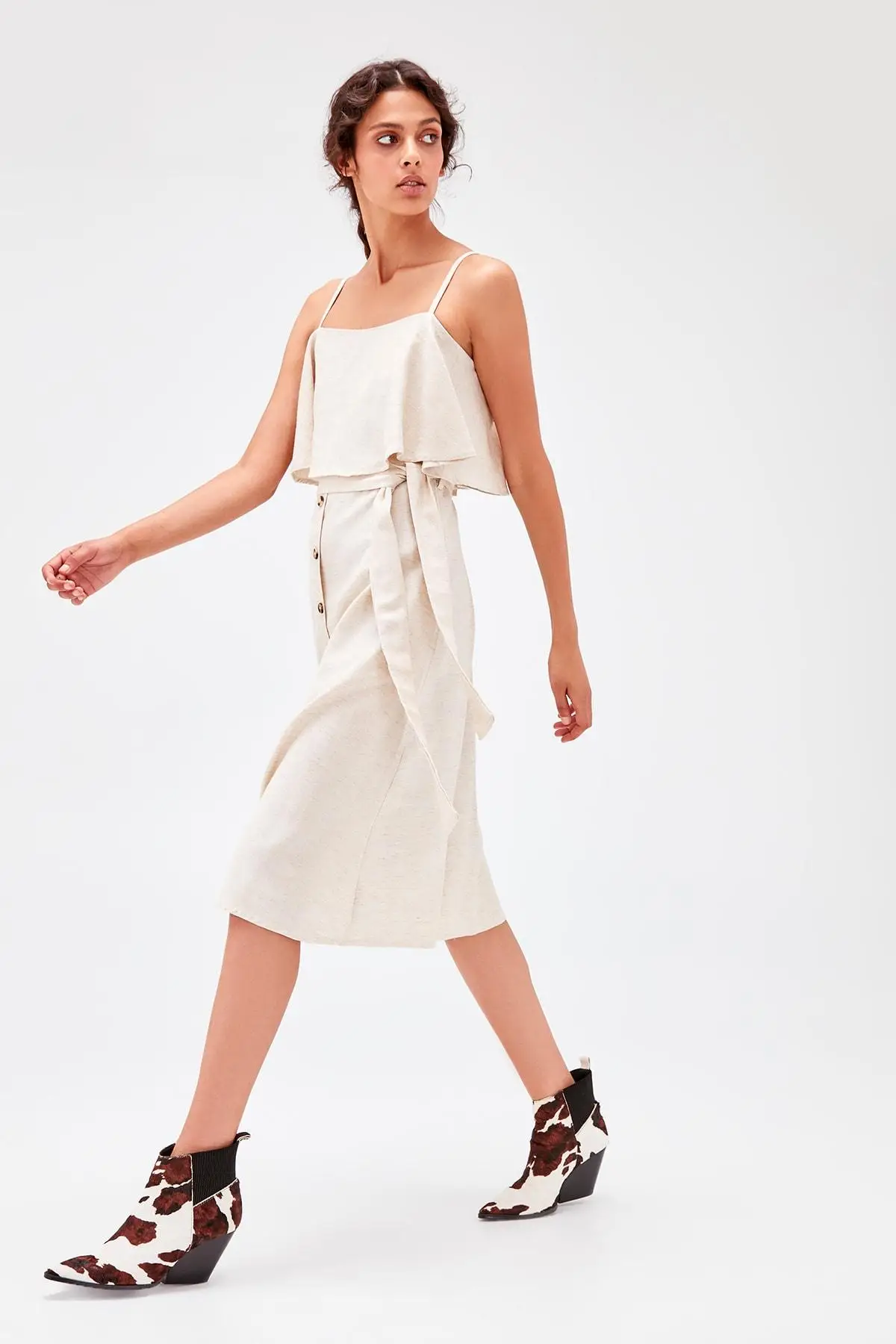 Платье со шнурками TWOAW20EL0177|Женские платья| |