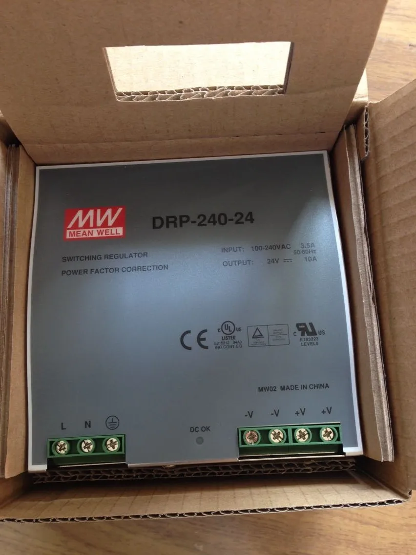 Серия meanwell DC 24 В 48 240 Вт трехфазный Промышленный Блок питания на din