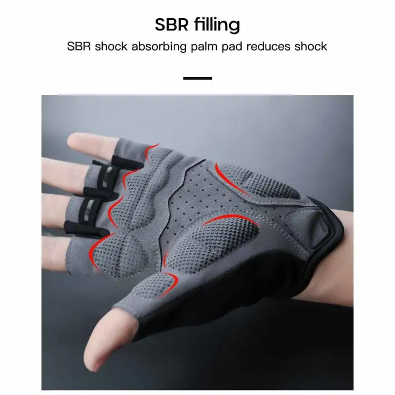 

Wheel Up Thickening Anti-seismic Cadet Wear-resisting Riding Gloves Durable Cycling Gloves Fitness Gloves Half Finger Gloves