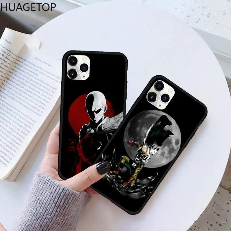 

Anime One Punch Man Phone Case Rubber for iPhone 11 pro XS MAX 8 7 6 6S Plus X 5S SE 2020 XR case