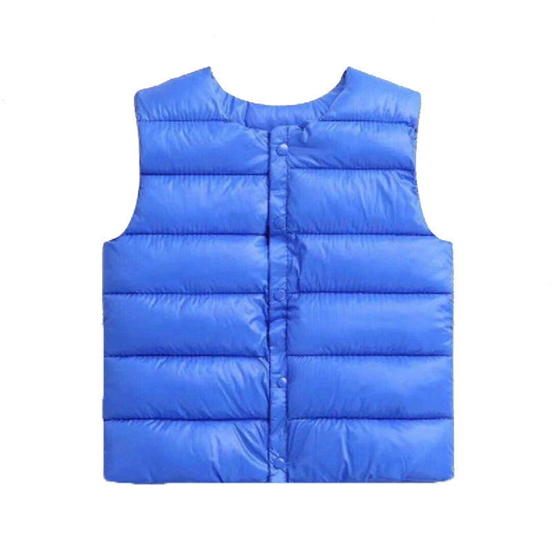 blue Vest Waiwaibear/новые зимние пальто для малышей пуховое хлопковое пальто, куртка одежда для малышей пуховая куртка с капюшоном для малышей, одежда для мальчиков и девочек - Цвет: blue Vest
