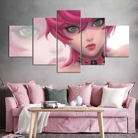 unframed 5 pieces jojos bizarre adventure anime poster golden wind trish una wall picture for bedroom decor canvas painting