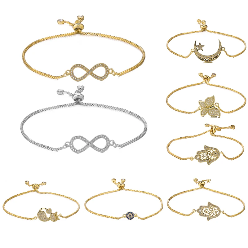 Juya ювелирные изделия ручной работы Золотой/розовое золото Регулируемый слайдер