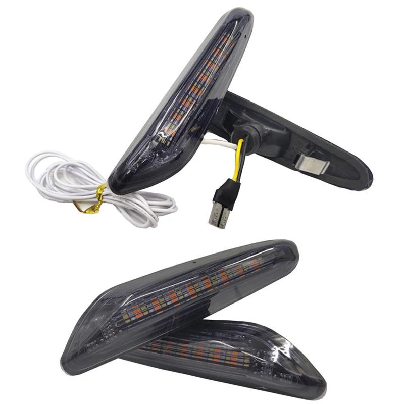 

2PCS Canbus Dynamic Flowing Car LED Side Marker Turn Signal Lights Indicator Accessories For bmw E90 E91 E92 E93 E60 E87 E82 E46