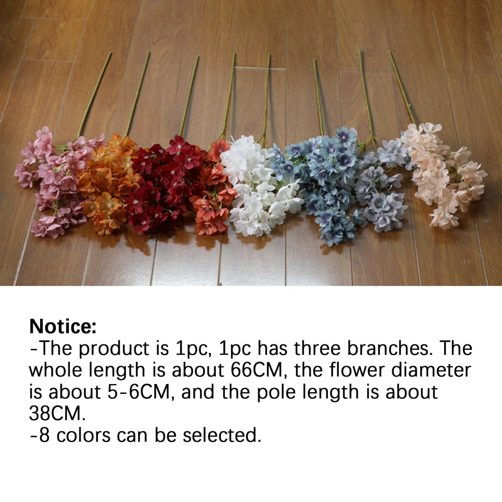 Букет цветов из искусственных ветвей вишни украшение для дома пластика и железа