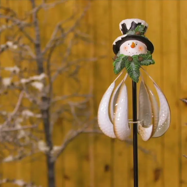 

Snowman Windbell Christmas Garden Wind Rotator Windmill Christmas Decorations