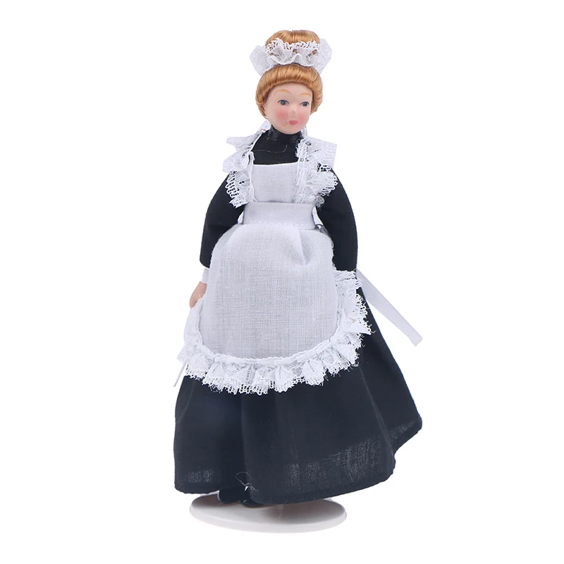 1:12 Miniature Multi-theme Mini Victorian Doll Model Green Lady/ Housemaid / the Bride And The Bridegroom Dollhouse Decoration | Игрушки и