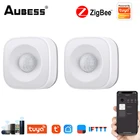 Инфракрасный детектор Aubess Tuya Zigbee, умный датчик движения для тела, с дистанционным управлением через приложение