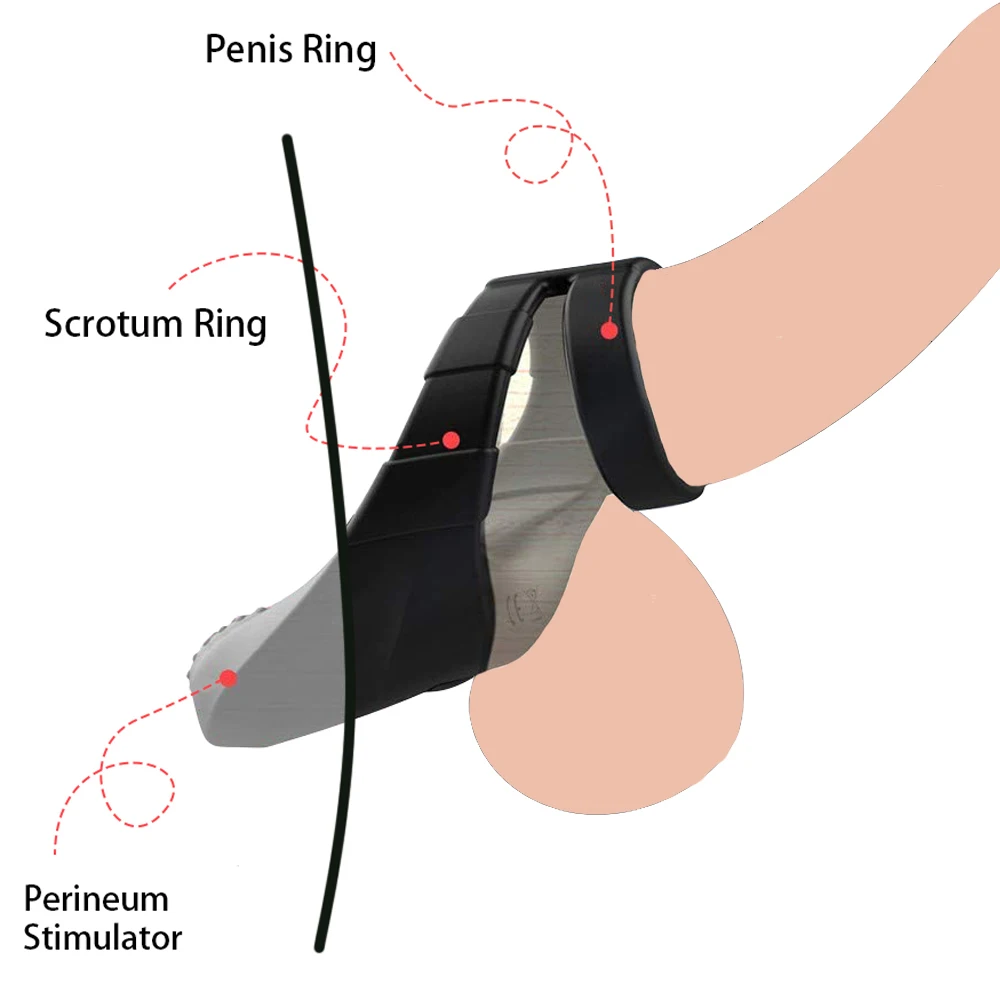 Вибро кольцо для пениса массажер простаты Задержка эякуляции Стимулятор клитора