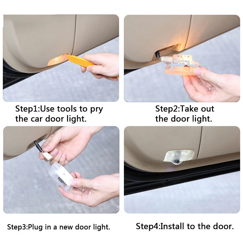 

2PCS Car LED Door Welcome Logo Courtesy Laser Projector Light for Benz S320 2006-2013 Trim Accessory Car Accesories Interior