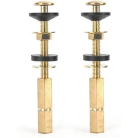 2 pieces toilet tank to bowl bolt kit heavy duty toilet bolts for toilet tank repair with solid brass extra long nuts