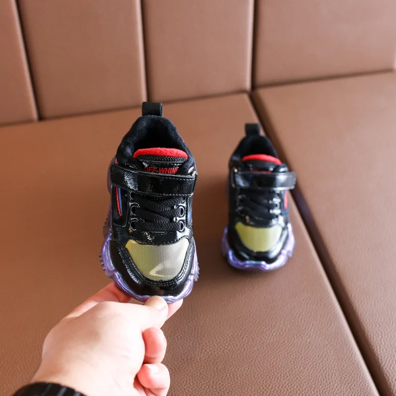 DIMI Winter Children Shoes Boys Girls Sport Shoes Short Plush Baby Sneakers Waterproof Non-slip Warm Kids Shoes Size 21-25