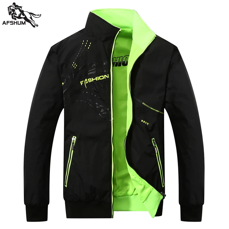 Chaqueta hombre kurtka jesienna jaqueta corta vento демисезонные мужские ветровки на молнии с двойной