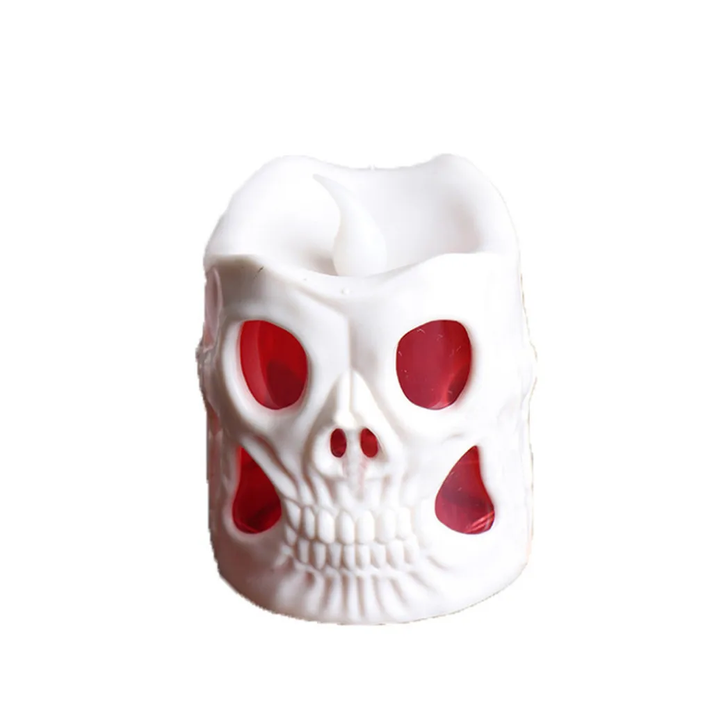 Хэллоуин высокого качества украшение Свеча &quotчереп&quot свет красочный градиент