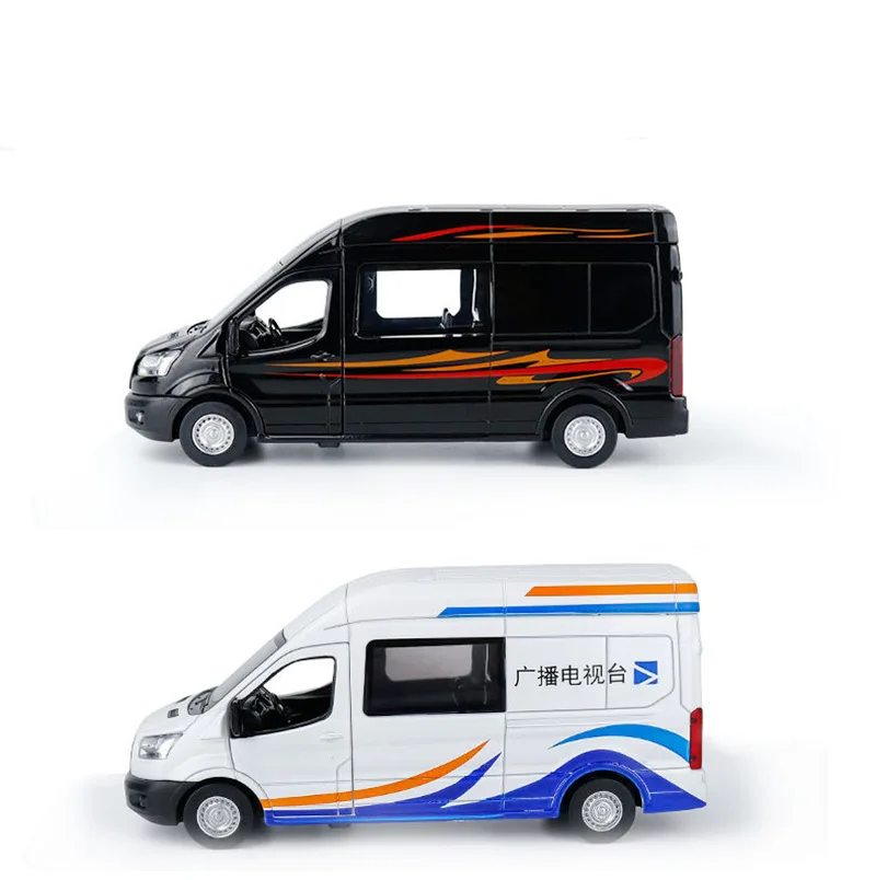 Горячая Распродажа 1:35 Ford Transit бизнес модель автомобиля литой под давлением звук и