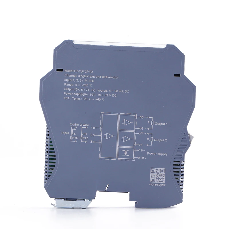 

Rtd Pt100 Temperature Signal Isolator 1 in 2 out 4-20Ma Temperature Converter