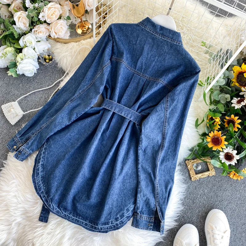 

JCHB 2021 Korean Vintage Shirt Tops Spring Autumn Jacket Women Clothes Jeans Coat Denim Jacket Chaqueta Mujer Manteau Femme ZT5