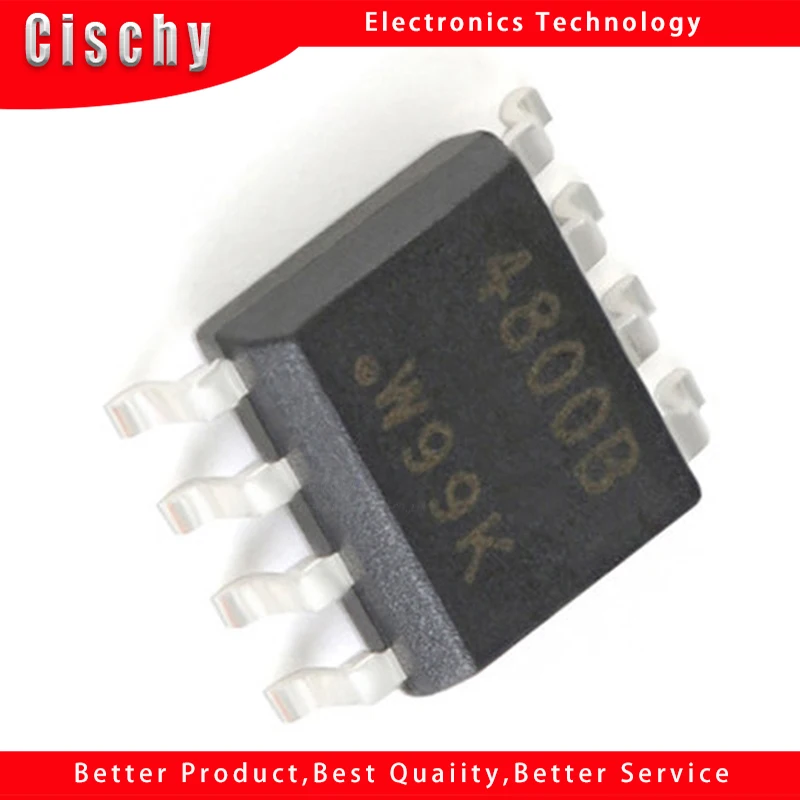 10 шт./лот SI4800B 4800B SI4800BDY SI4800DY лапками углублением SOP-8 MOSFET
