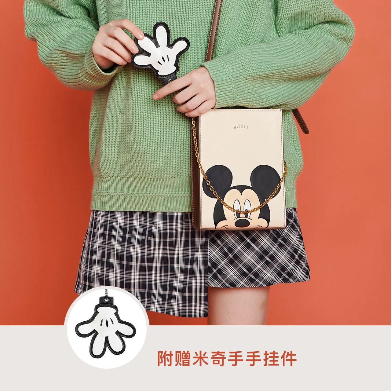 Disney-Bolso de hombro de minnie y Mickey mouse para mujer, bandolera suave de gran capacidad, bolsa de compras, regalo para ni&ntilde;os-3