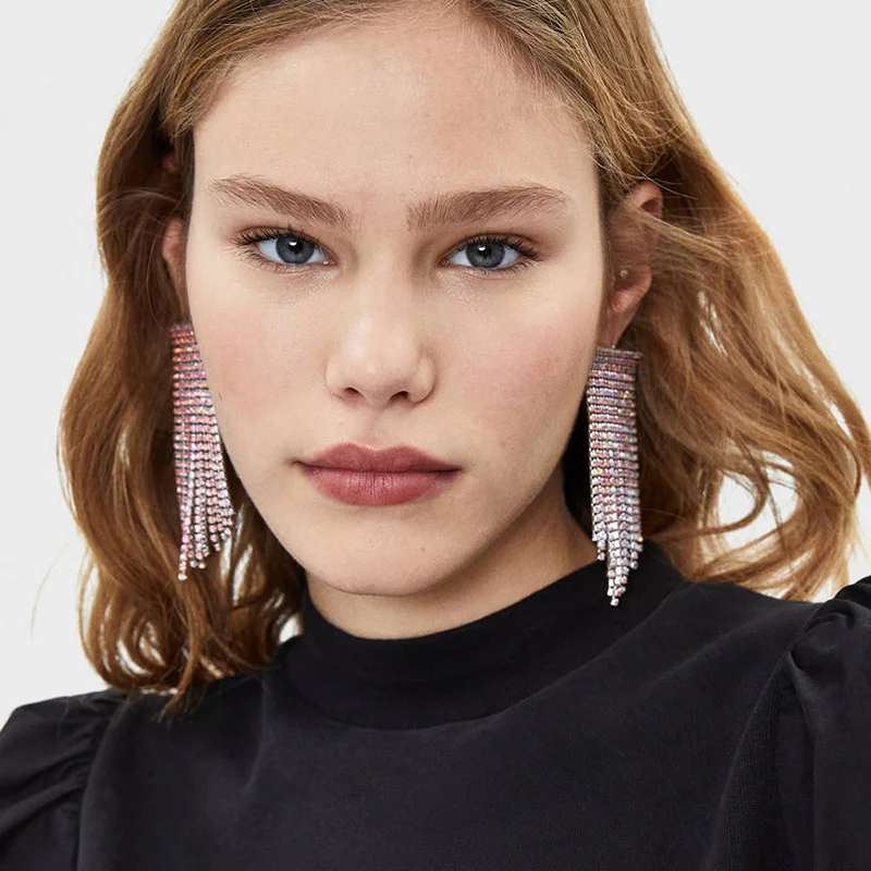 Модные женские новые серьги ювелирные изделия 2020 богемные Стразы Висячие Серьги