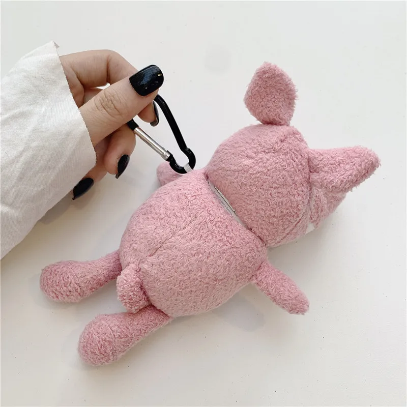 Милая плюшевая кукла с розовой Свинкой для Apple Airpods 2 1 чехол наушников забавным