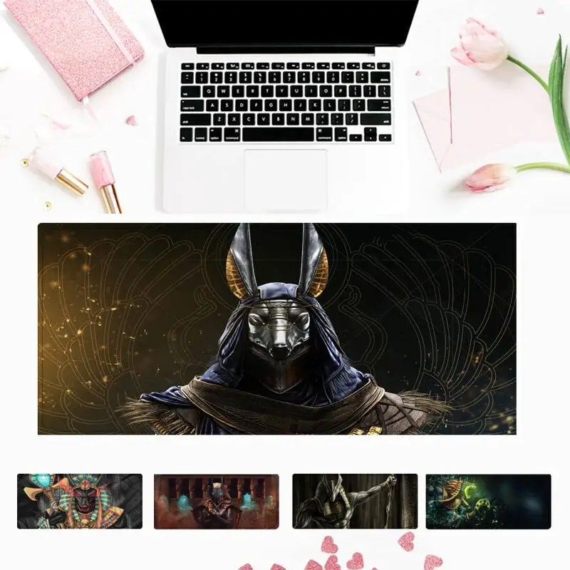 

Art Egypt Nefertiti Anubis Ankh Mouse Pad Gamer Keyboard Maus Pad Desk Mouse Mat Game Accessories For Overwatch