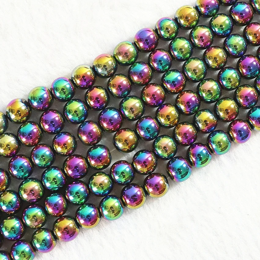 4 вида цветов натурального гематита Камень Круглый Магнитный nomagnetic Loose бусы мм 6 8