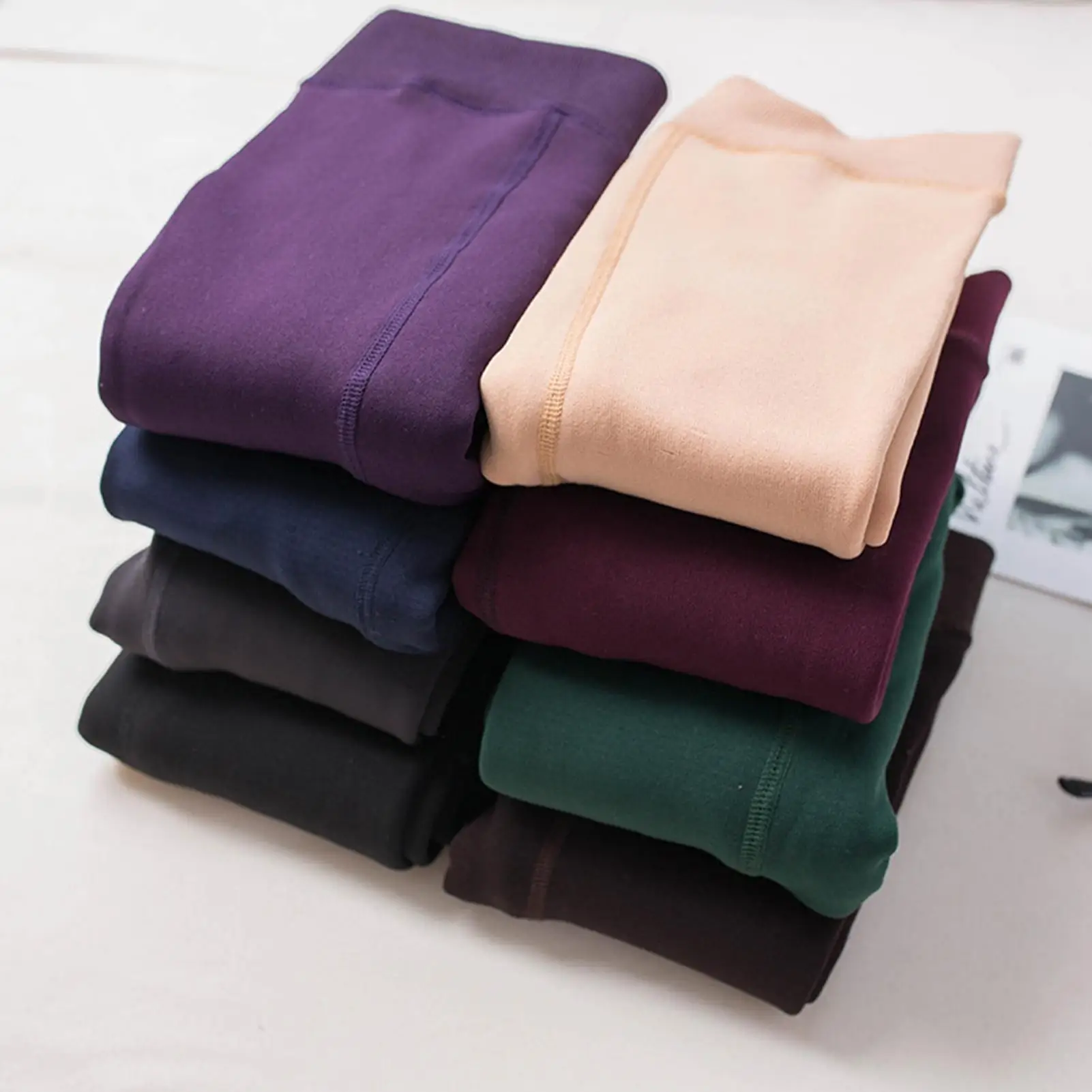 

Women's Winter Warm Leggings Super-thick High Stretch fleece lined leggings women Leggins High Waist Skinny Trousers plue size