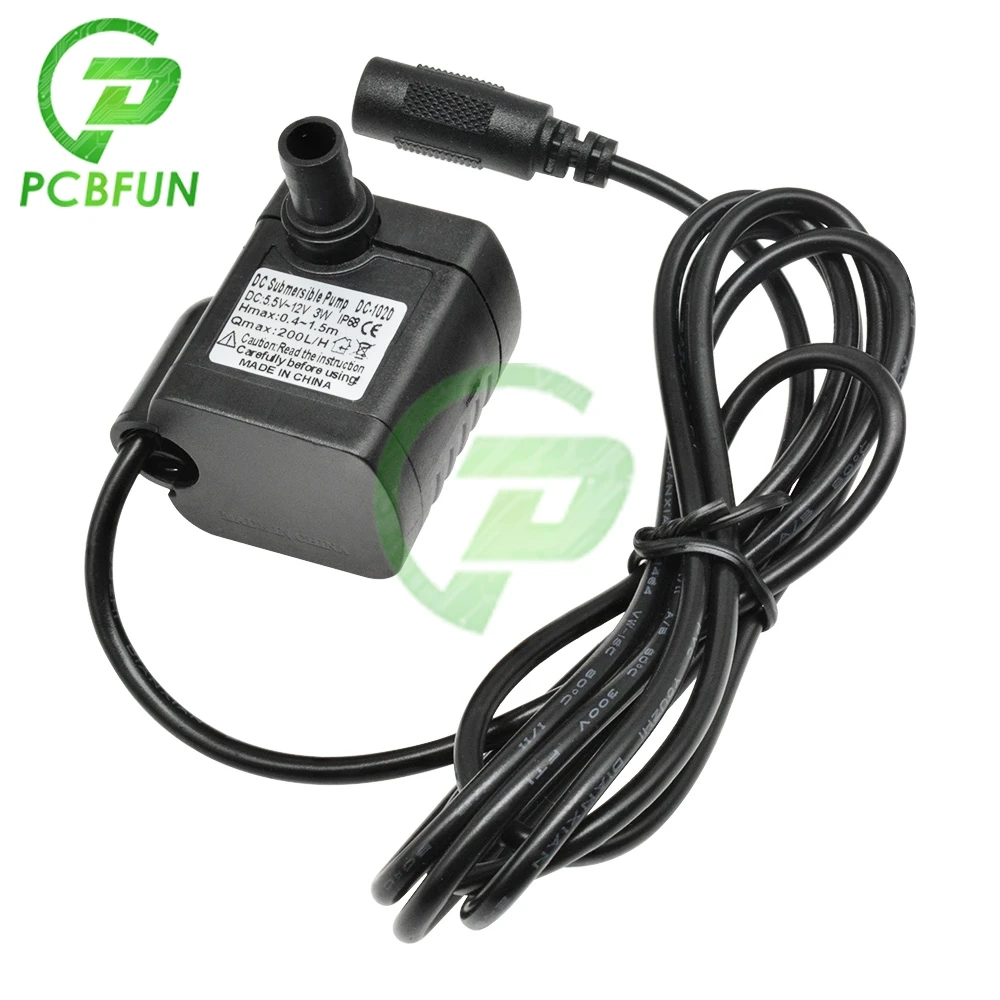 DC-1020 12V Solar Mini Micro погружной водяной насос 200 л/ч 1 5 м для аквариума фонтана пруда