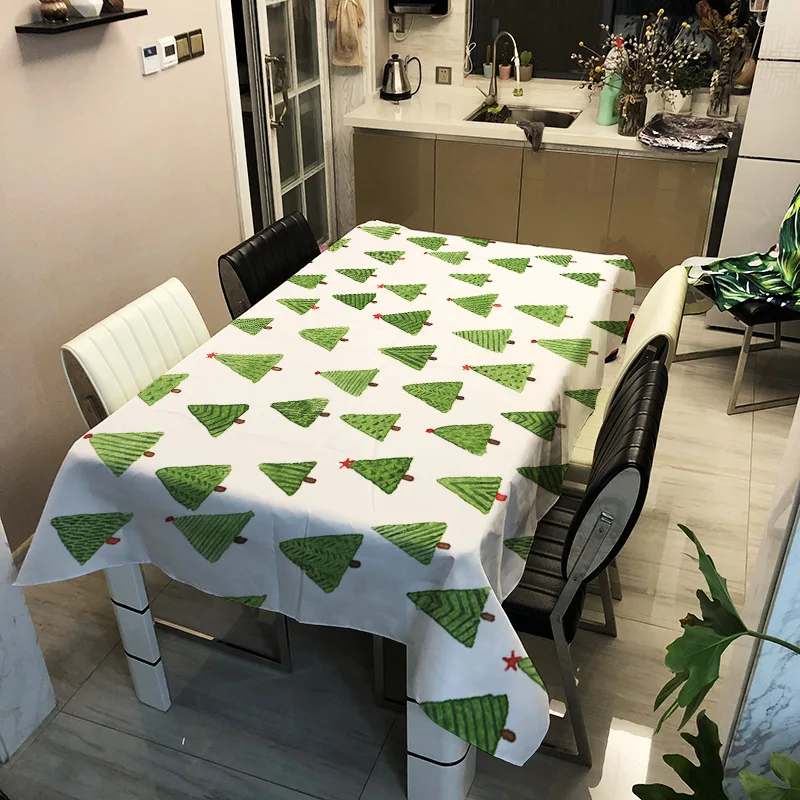 

European and American style household decoration random pattern printing washable tablecloth