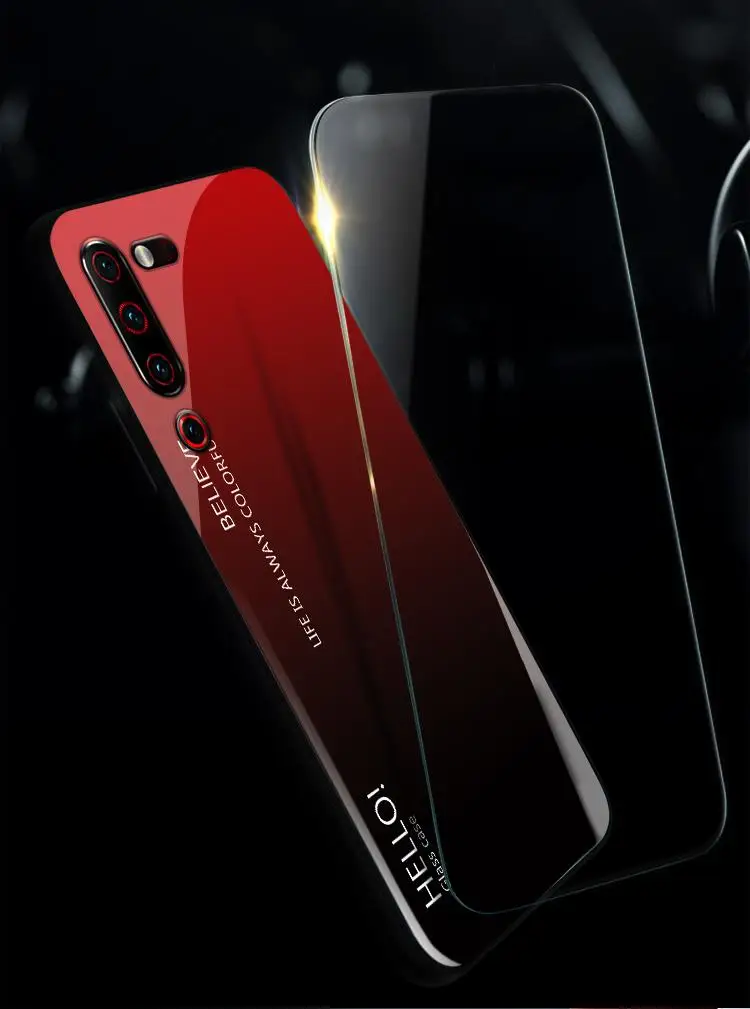 Для lenovo Z6 Pro Lite чехол модный жесткий закаленное стекло роскошный градиент задняя крышка чехол для lenovo Z5S Z6lite Z6Pro чехол для телефона
