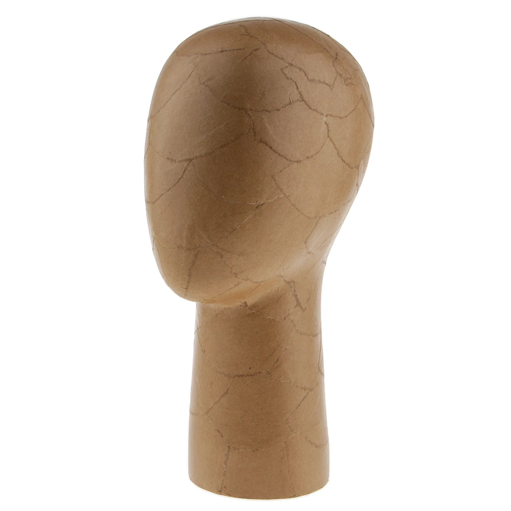 Влагостойкий манекен из крафтовой бумаги модель головы для париков кепки