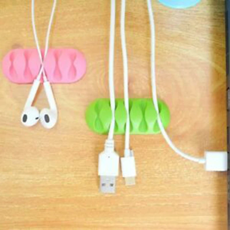 office storage 2pcs Data Cable Charging Line Collation Tools Collector Portable USB Storage escritorio organizador mesa