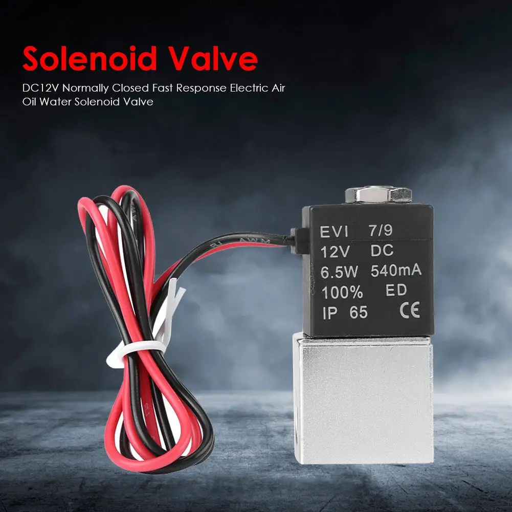 DC12V электромагнитный клапан нормально закрытый быстрый отклик Электрический