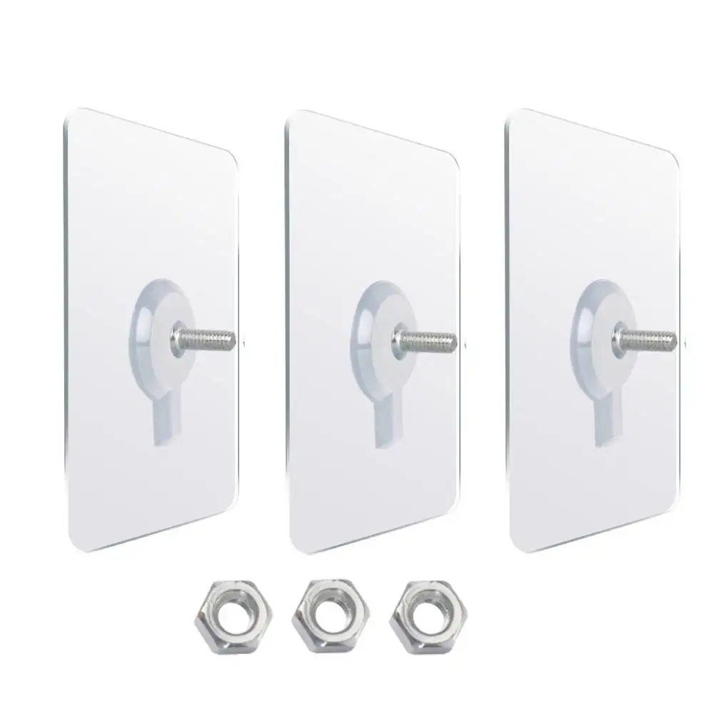 6 шт прозрачный бесшовный клейкий крючок Водонепроницаемый Кухня Ванная комната