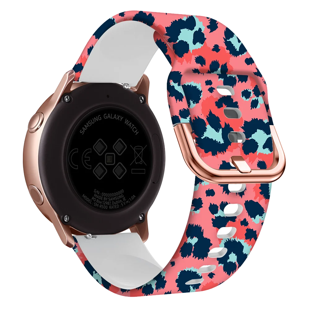 NEW Silicone Printing 20mm Sport Wrist Strap For Garmin Vivomove HR Smart Watch Band For Vivoactive 3 3T Wristband Accessories