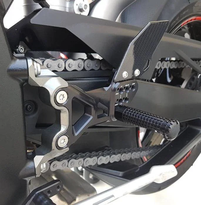 Для BMW S1000RR 2020 подставка для ног из углеродного волокна Регулируемые задние
