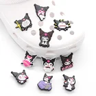 1 шт. милые Мультяшные ПВХ JIBZ Croc шармы аксессуары подходят для сабо сандалии DIY Забавные садовые украшения обуви детские рождественские подарки