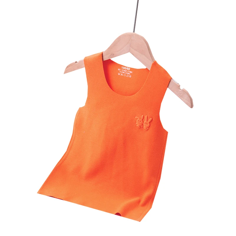 

2021 New Kids Underwear Green Undershirt Wholesale Clothing Girls Boys Tanks Tops Baby Children Summer Camisoles Sleeveless Vest
