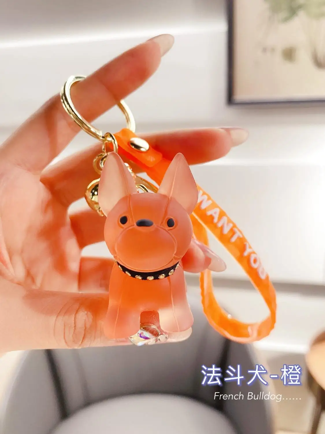 Новый классический французский панк бульдог брелок для мужчин автомобильный