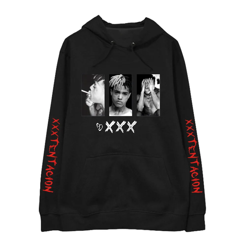 Рэпер Xxxtentacion Принт толстовки для мужчин/женщин KPOP повседневная одежда в стиле