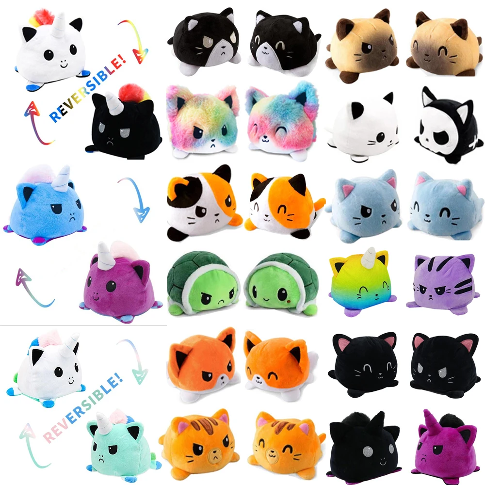 

Double-Sided Flip Cat Dog Kids Soft Gift Plushie Animals Unicorn Double-Sided Flip Doll Toy Peluches For Peluche Plushie Toy