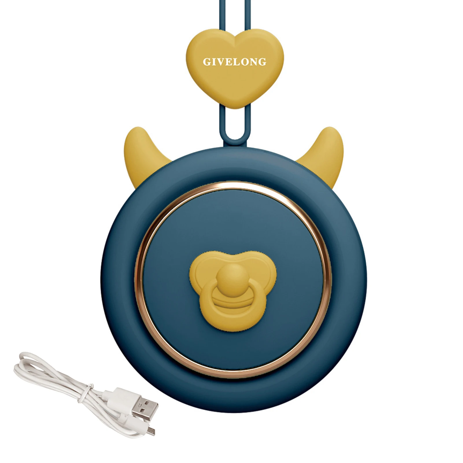 Электрический вентилятор безопасный пластиковый безлопастный мини USB для