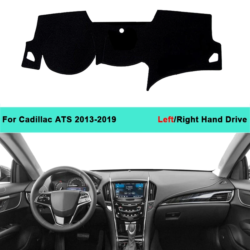 

2 Layers Car Auto Dashboard Cover Carpet Cape For Cadillac ATS 2013 2014 2015 2016 2017 2018 2019 Dash Mat Dashboard Pad Anti-UV