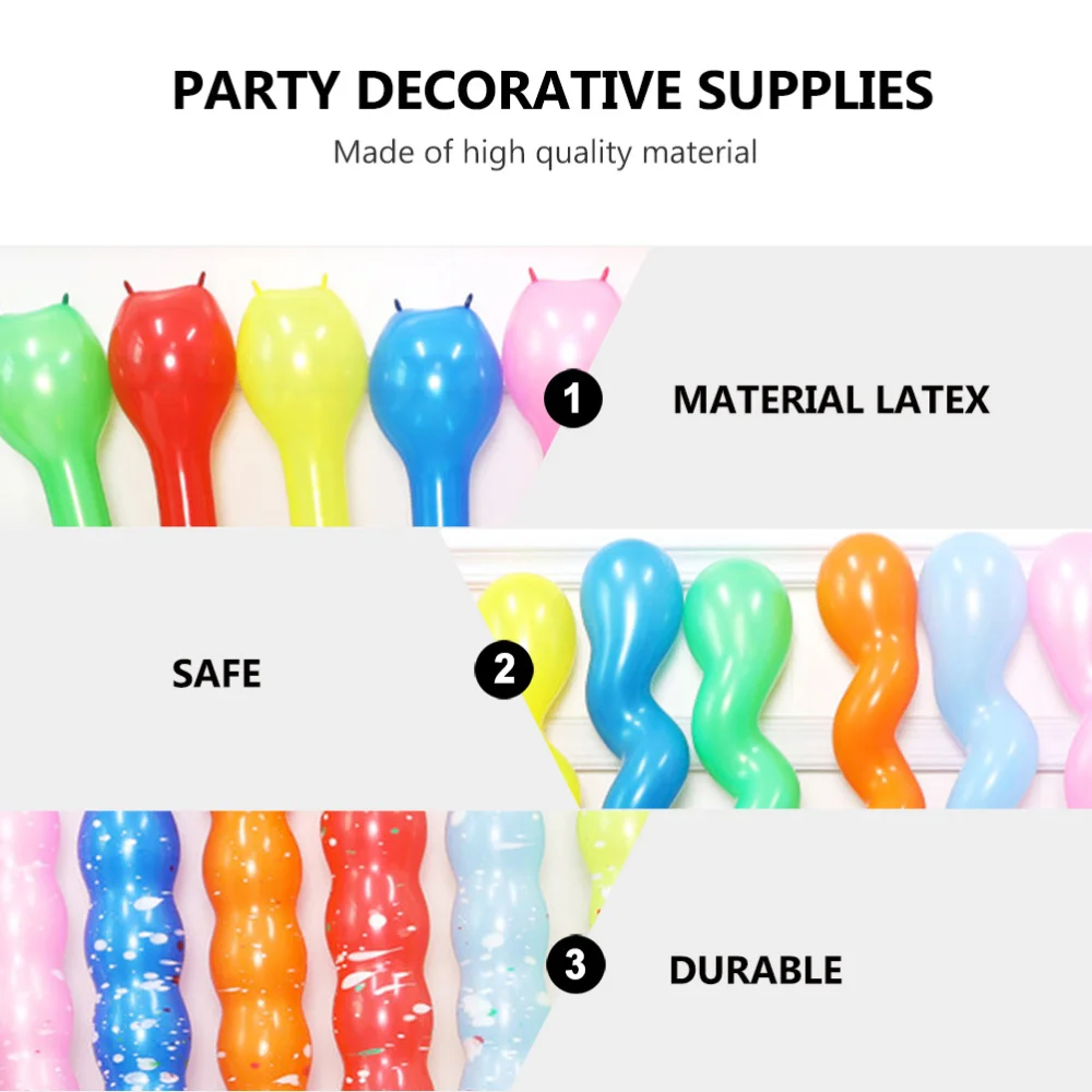 

50Pcs Birthday Party Balloons Air Balloons Ornament Home Decor (Assorted Style)
